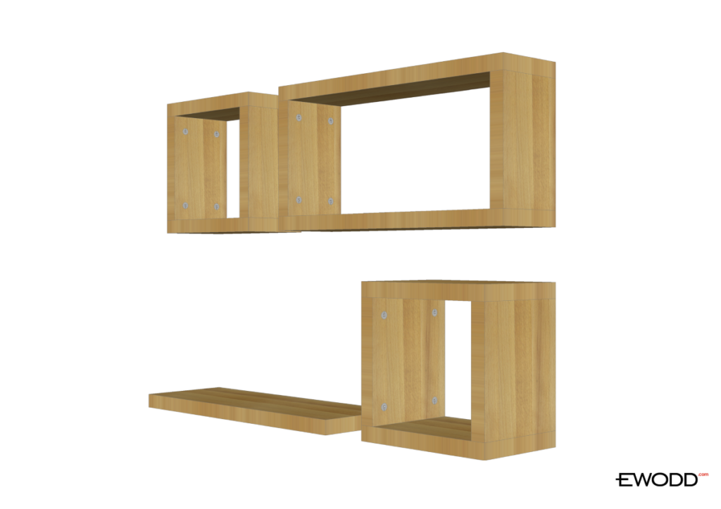 półki kubiki ewodd